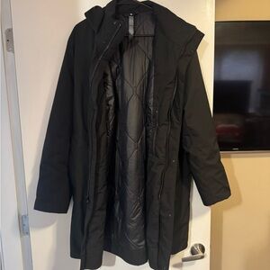 Lululemon Athletica Black Trench Coat
